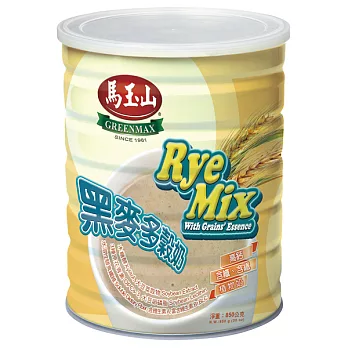 《馬玉山》黑麥多榖奶850g共同、鐵罐、