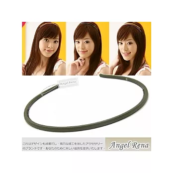 【Angel Rena】韓製˙細版壓克力時尚髮箍(橄欖軍綠)