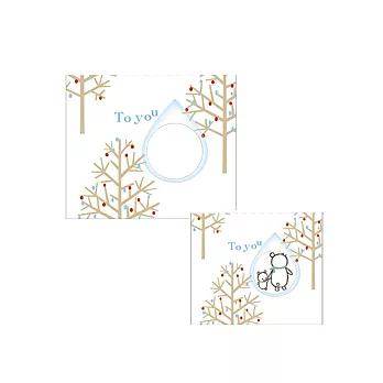 Shinzi Katoh 關懷地球系列北極熊祝賀卡片-叢林叢林