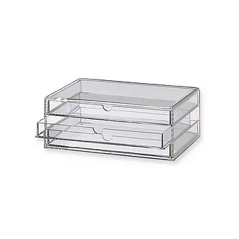 [MUJI 無印良品]壓克力盒/橫型/3層/大