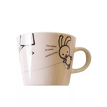 Shinzi Katoh 新繪畫俱樂部附蓋大湯杯-惡作劇小兔