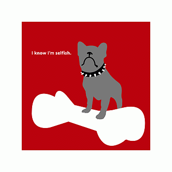 [ CACHE-CACHE ] 刮刮樂創意愛情萬用卡 - I know I’m selfish如圖