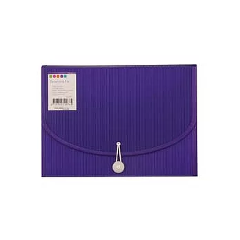 A4 13格檔案文件風琴包(夾)★紫 iPod彩色系列