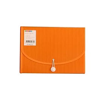 A4 13格檔案文件風琴包(夾)★橘 iPod彩色系列