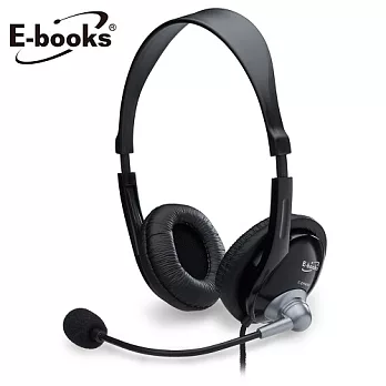 E-books 日系風頭戴耳機麥克風[EPA002]黑色