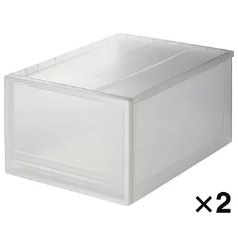 [MUJI 無印良品]PP收納盒/大/2入