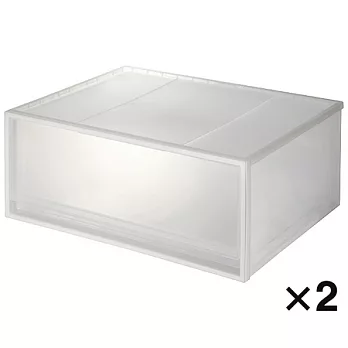 [MUJI 無印良品]PP衣裝盒/橫式/大/2入