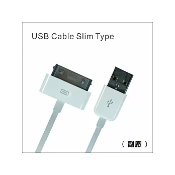 iPhone/iPod USB Cable 傳輸充電線 5Pin白色 White