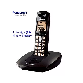 Panasonic 中文顯示長距離數位無線電話機_黑_KX-TG6411TWT(公司貨2年保固)