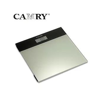 CAMRY 簡約風格玻璃體重計 (EB9320)灰/黑
