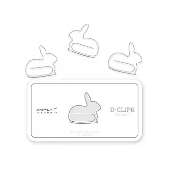 MIDORI 動物迴紋針-兔子484
