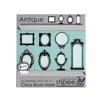 Stipee 造形書籤貼 - Antique 巴洛克鏡 (可書寫)