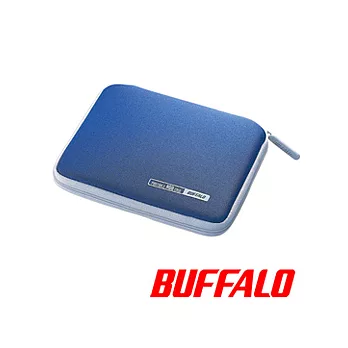 Buffalo 隨身硬碟三層設計保護收納包-藍