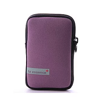 la essence LE-9705直式經典，數位相機包(灰紫色)