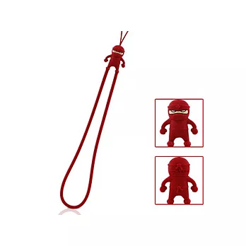 BONE / Ninja Strap 忍者造型吊繩 (勁紅)