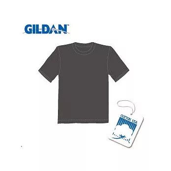 GILDAN 總代理-100%美國棉~ 圓筒短袖素面T-Shirt~深灰L號