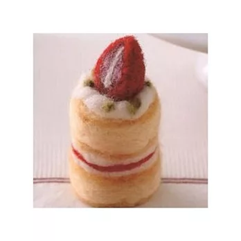 草莓蛋糕-羊毛氈材料包
