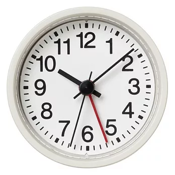 [MUJI 無印良品]迷你鬧鐘/白色