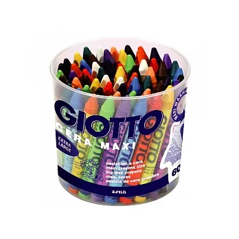 【義大利 GIOTTO】幼兒專用胖蠟筆(校園60支裝)