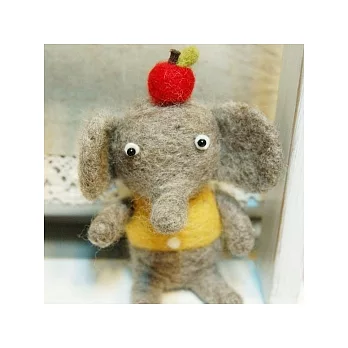 蘋果大象-羊毛氈材料包