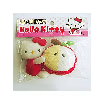 Hello Kitty 寵物啾啾玩具(蘋果)