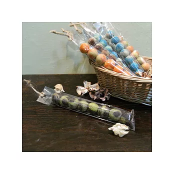 羊毛氈手創館-古樸風茶綠小球