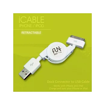 iCABLE 伸縮 USB Apple 專用傳輸線