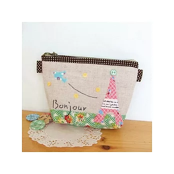 手縫ok!－歐風面紙化妝包(拼布材料包)