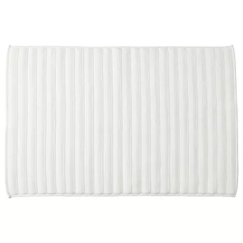 [MUJI 無印良品]落棉稜紋織浴室地墊/M/柔白