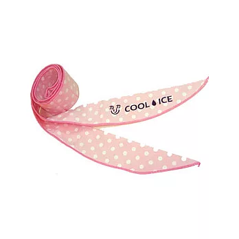 COOL ICE 酷炫冰涼領巾-甜心粉 1入(圓點)粉色圓點