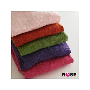 ROSE。自然系美人素色寬領長版針織上衣-桃系
