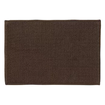 [MUJI 無印良品]落棉高密度織浴室地墊/M/棕色