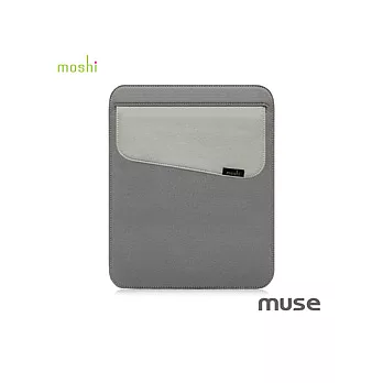 Moshi Muse - iPad 專用防傾倒雅緻輕薄內袋（蒼鷹灰）灰色