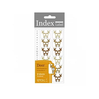MIDORI Index Label索引貼-小鹿0140