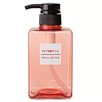 [MUJI 無印良品]PET補充瓶/粉紅.400ml