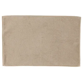 [MUJI 無印良品]落棉高密度織浴室地墊/M/深米
