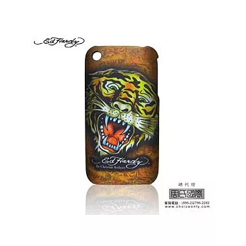 Ed Hardy **限量款**老虎刺青圖騰背殼(黃), iPhone 3G/3GS