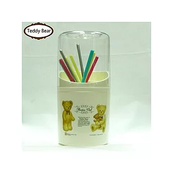 韓製★Teddy Bear 多功能餐具筒-溫馨小熊溫馨小熊