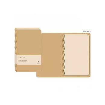 MIDORI Spiral Ring Notebook A5 Slim空白-沙漠駱駝316A5沙漠駱駝316