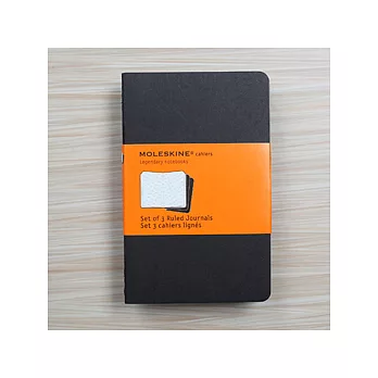 Moleskine 橫間輕便筆記本（口袋型-黑色）