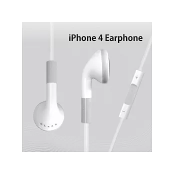 iPhone-4S/ 4G 立體聲耳機 (原廠-平行輸入) - 可通話白色。