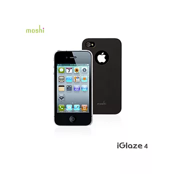 Moshi iGlaze 4 -iPhone 4 專用超薄時尚保護背殼(黑)黑色