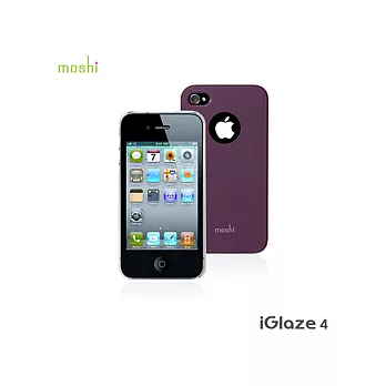 Moshi iGlaze 4 -iPhone 4 專用超薄時尚保護背殼(紫)紫色