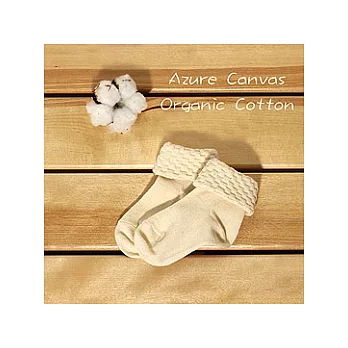 【藍天畫布】有機棉嬰幼兒反折襪9-11cm(盒裝版)