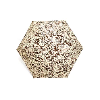 【La’ Petty a’ Loup三隻小熊】PUNK 豹紋 愛心銀膠傘(咖啡)