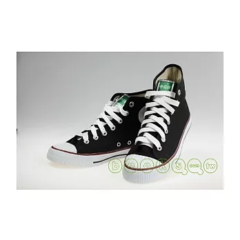 【中國強】帆布鞋基本款高筒_40(黑色)