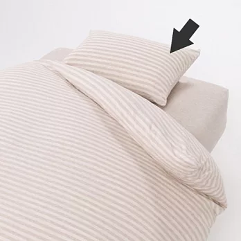 [MUJI 無印良品]新疆棉天竺粗紋枕套/50/混米10A