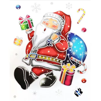 《Window Sticker》金銀蔥靜電窗貼-聖誕節A款4入