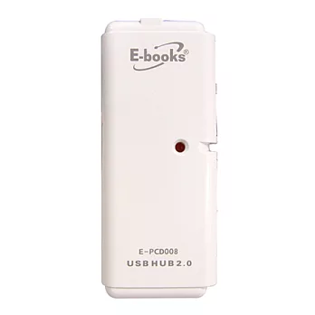 E-books H1四孔USB-Hub集線器(白)