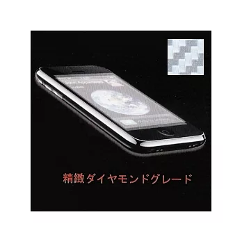 I PHONE 4 漾彩液晶靜電保護貼-卡夢紋(前後各一張)